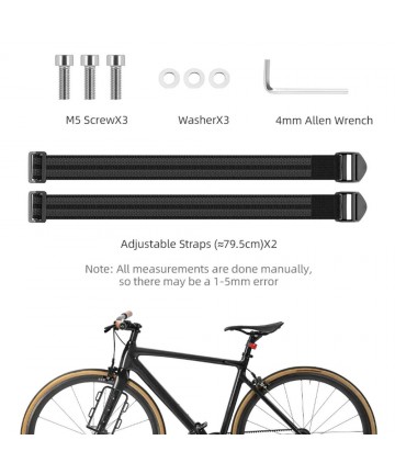 Rockbros 33210010001 front bicycle shelf for bicycle fork - black