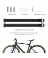 Rockbros 33210010001 front bicycle shelf for bicycle fork - black
