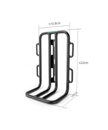 Rockbros 33210010001 front bicycle shelf for bicycle fork - black