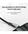 Joyroom Sharp Series S-M411 USB-A / micro USB 3A 1.2m Cable with Charging Indicator - Black