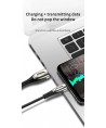 Joyroom Sharp Series S-M411 USB-A / micro USB 3A 1.2m Cable with Charging Indicator - Black