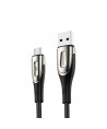 Joyroom Sharp Series S-M411 USB-A / micro USB 3A 2m Cable with Charging Indicator - Black