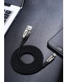 Joyroom Sharp Series S-M411 USB-A / micro USB 3A 2m Cable with Charging Indicator - Black