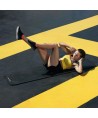 Wozinsky exercise mat 181 x 63 x 0.9 cm thick gymnastic yoga mat blue