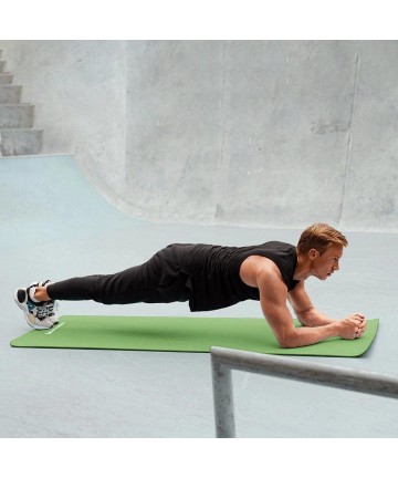 Wozinsky exercise mat 181 x 63 x 0.9 cm thick gymnastic yoga mat blue