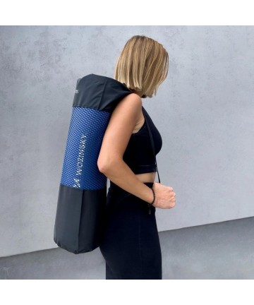 Wozinsky exercise mat 181 x 63 x 0.9 cm thick gymnastic yoga mat blue