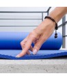 Wozinsky exercise mat 181 x 63 x 0.9 cm thick gymnastic yoga mat blue