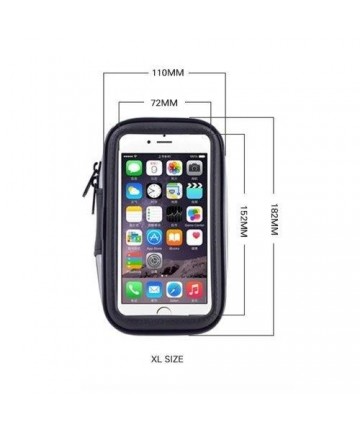 Bike Phone waterproof Mount, Universal Case Bicycle & Motorcycle Phone Holder Mount Size XL (max phone size: 165 mm x 80 mm) bla