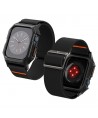 Spigen Lite Fit Pro Case with Strap for Apple Watch 4 / 5 / 6 / 7 / 8 / 9 / SE (44 / 45 mm) - Matte Black