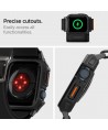 Spigen Lite Fit Pro Case with Strap for Apple Watch 4 / 5 / 6 / 7 / 8 / 9 / SE (44 / 45 mm) - Matte Black