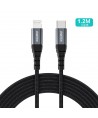 Choetech IP0039 USB-C / Lightning MFi cable, 1.2m long - black