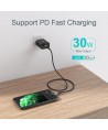 Choetech IP0039 USB-C / Lightning MFi cable, 1.2m long - black