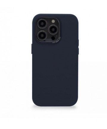 Decoded Leather Case with MagSafe for iPhone 14 Pro Max - navy blue