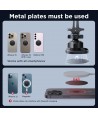 Joyroom JR-ZS400 magnetic car phone holder on the dashboard - black