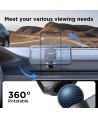 Joyroom JR-ZS400 magnetic car phone holder on the dashboard - black