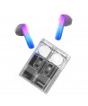TWS Joyroom JR-TC1 IceLens Series wireless headphones with LED lights - black