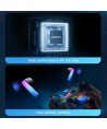 TWS Joyroom JR-TC1 IceLens Series wireless headphones with LED lights - black
