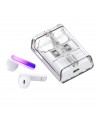 TWS Joyroom JR-TC1 IceLens Series wireless headphones with LED lights - white