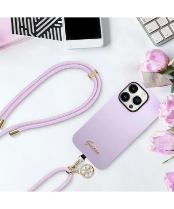 Guess CBDY Cord phone strap - lilac