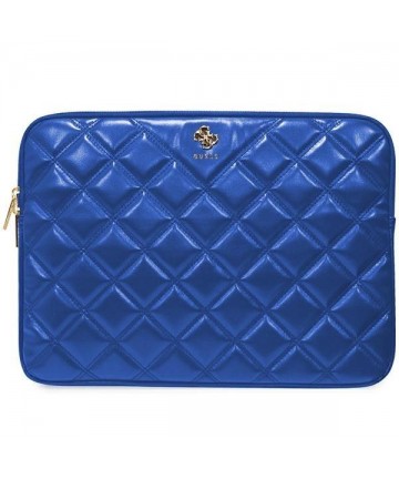 Guess 4G Quilted case for a 14" laptop - blue