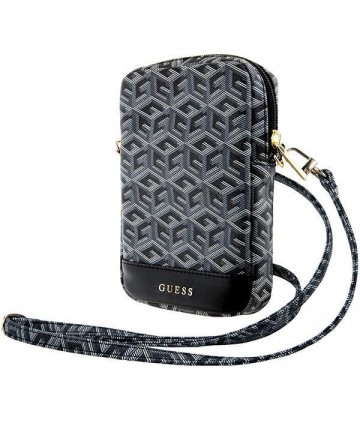 Guess Zip GCube Bottom Stripe phone bag - black