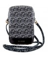 Guess Zip GCube Bottom Stripe phone bag - black