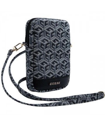 Guess Zip GCube Bottom Stripe phone bag - black