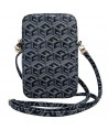 Guess Zip GCube Bottom Stripe phone bag - black