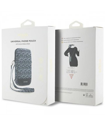 Guess Zip GCube Bottom Stripe phone bag - black