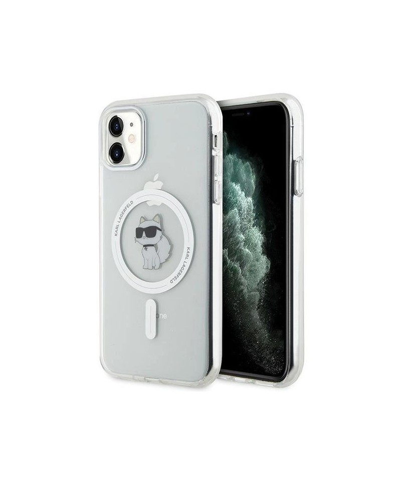 Karl Lagerfeld IML Choupette MagSafe case for iPhone 11 / Xr - transparent