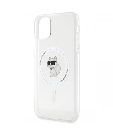 Karl Lagerfeld IML Choupette MagSafe case for iPhone 11 / Xr - transparent