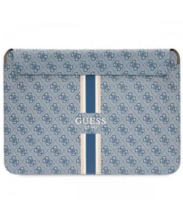 Guess 4G Printed Stripes cover for a 16" laptop - blue