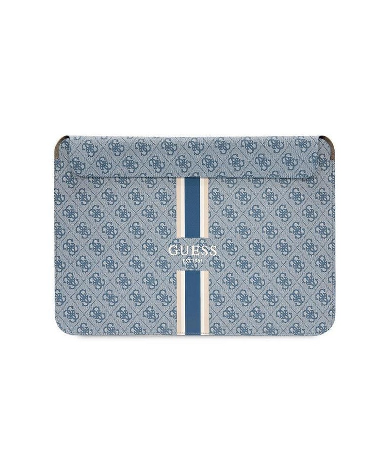 Guess 4G Printed Stripes cover for a 16" laptop - blue