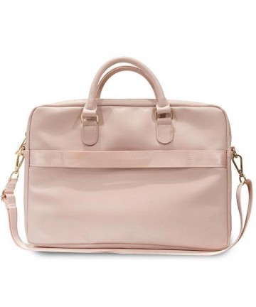 Guess Triangle 4G bag for a 16" laptop - pink