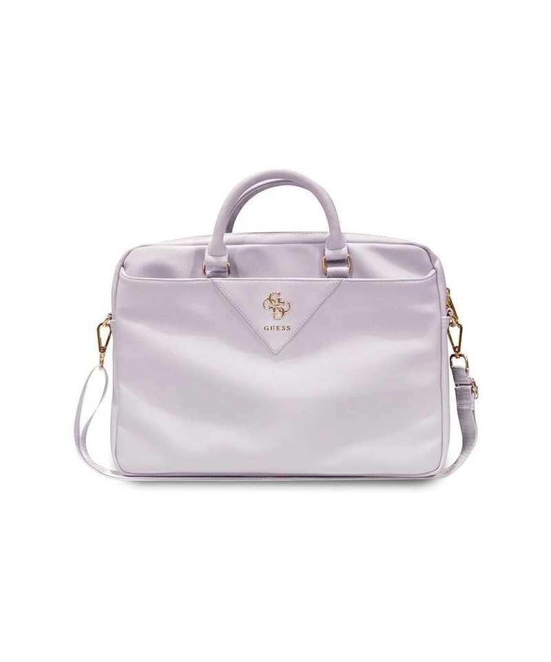 Guess Triangle 4G bag for a 16" laptop - purple