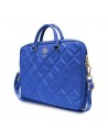 Guess Quilted 4G bag for a 16" laptop - blue