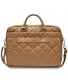 Guess Quilted 4G bag for a 16" laptop - brown