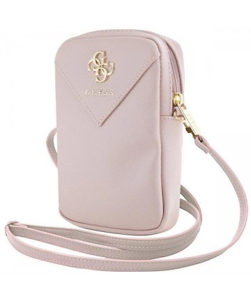 Guess Zip Triangle 4G bag - pink