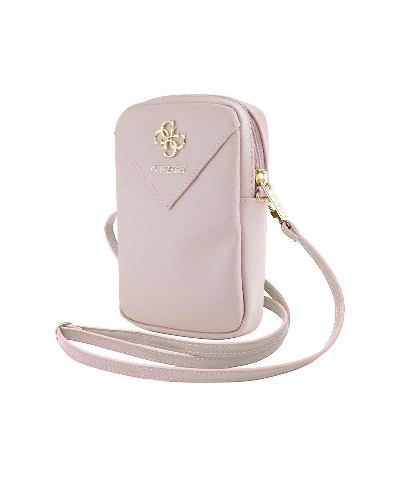 Guess Zip Triangle 4G bag - pink