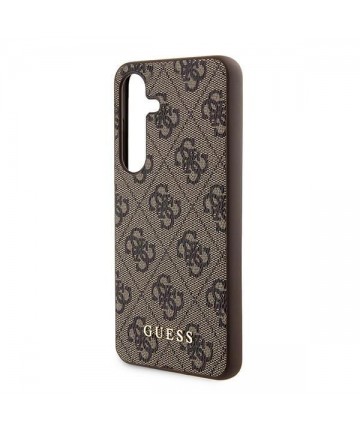 Guess 4G Metal Gold Logo case for Samsung Galaxy S24 - brown