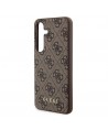 Guess 4G Metal Gold Logo case for Samsung Galaxy S24 - brown