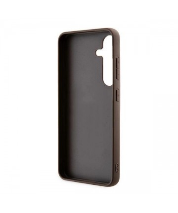 Guess 4G Metal Gold Logo case for Samsung Galaxy S24 - brown