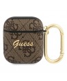 Guess GUA24GSMW AirPods cover brown / brown 4G Script Metal Collection