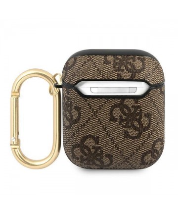 Guess GUA24GSMW AirPods cover brown / brown 4G Script Metal Collection