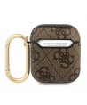 Guess GUA24GSMW AirPods cover brown / brown 4G Script Metal Collection