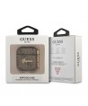 Guess GUA24GSMW AirPods cover brown / brown 4G Script Metal Collection