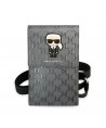 Karl Lagerfeld Ikonik Karl Monogram Patch bag - silver