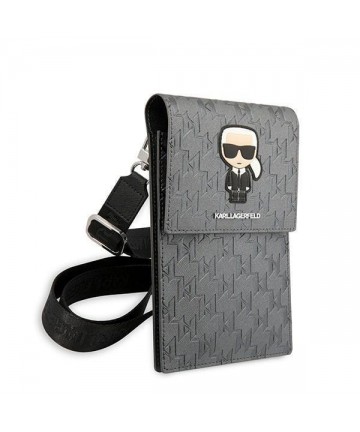Karl Lagerfeld Ikonik Karl Monogram Patch bag - silver