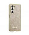 Guess Glitter Script case for Samsung Galaxy Z Fold 5 - gold
