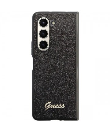 Guess Glitter Script case for Samsung Galaxy Z Fold 5 - black